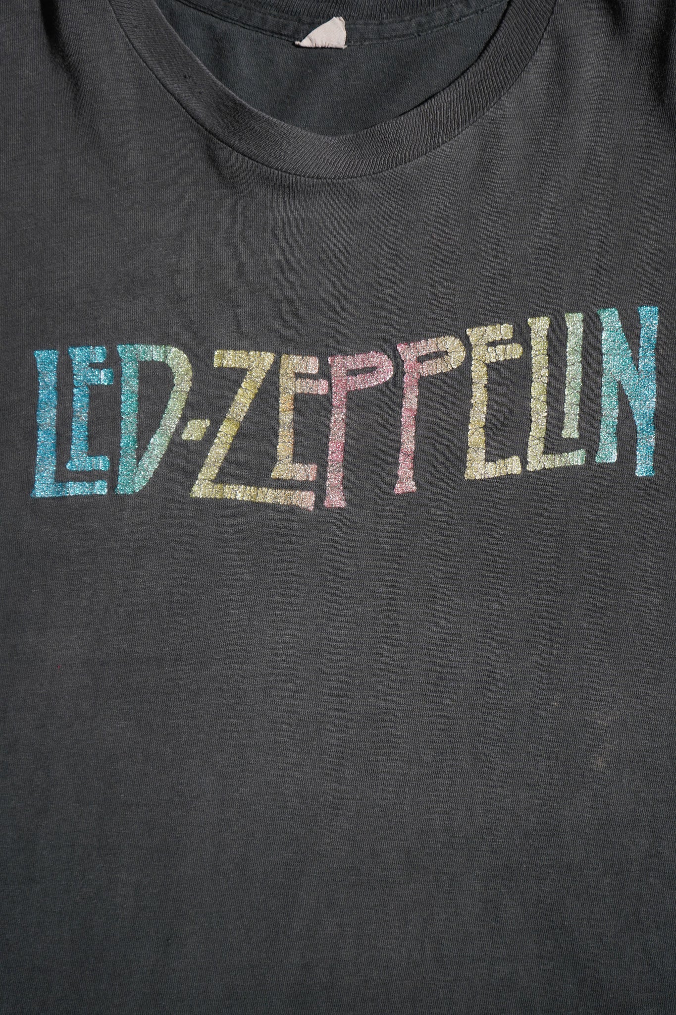 Vintage 1970s Rainbow Glitter Led Zeppelin T Shirt – Modorante