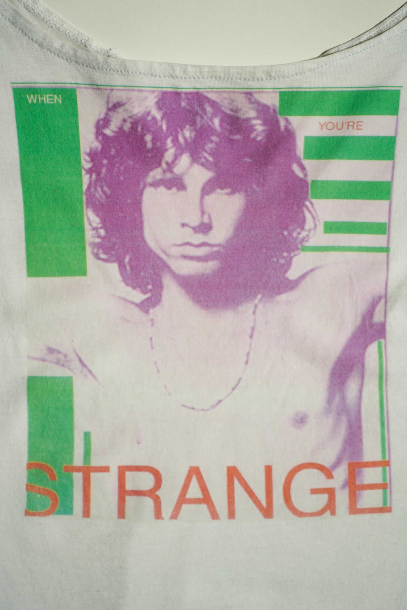 Y2K Jim Morrison Off the Shoulders T Shirt